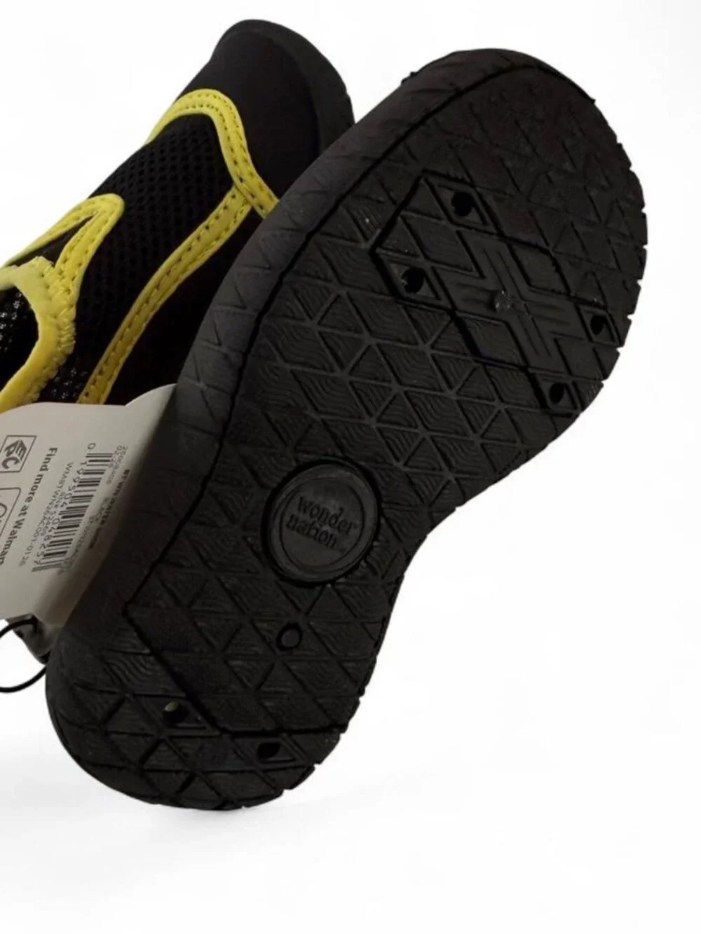 Wonder Nation Black Yellow Water Shoes